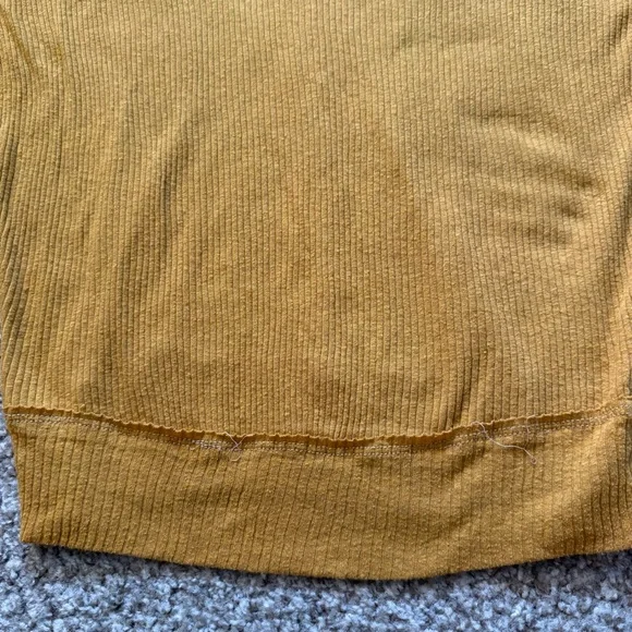 Free People Madeline Top Shirt Women’s Small Relaxed Golden Haze Yellow Tank - Picture 4 of 9